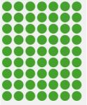  ETICHETE BULINA DIAMETRU 14 mm, 630 buc/set, verde (2724verde)