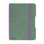 Herlitz Caiet My. Book Flex A5 40 File Patratele Coperta Din Panza Gri Elastic Roz (11361789)