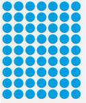  ETICHETE BULINA DIAMETRU 14 mm, 630 buc/set, albastru (2724albastru)