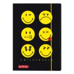 Herlitz Mapa A4 Inchidere Cu Elastic Galben Smiley World Black (50008896)