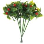 Holibanna Set12 fire bobite decorative artificiale rosii , ornamente, coronite si aranjamente (b07z4npgd3)