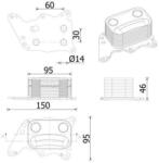 MAHLE Chladič motorového oleja MAHLE CLC 278 000S (CLC 278 000S)