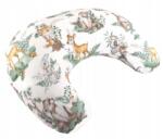 Bocioland Perna pentru alaptat, Bocioland, Forest Animals, Cu husa detasabila, Din bumbac, 50x18 cm, Multicolor (BL085)