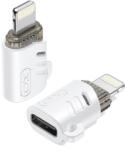 XO NB256E USB-C - Lightning adapter - fehér