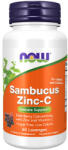 NOW Sambucus Zinc-C / 60 Lozenges