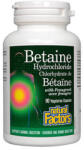 Natural Factors Betaine HCL 500mg / 90 V-caps