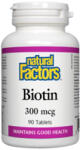 Natural Factors Biotin 300mcg / 90Tabs