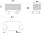 MAHLE Chladič motorového oleja MAHLE CLC 336 000P (CLC 336 000P)