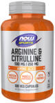 NOW Arginine 500mg & Citrulline 250mg / 120Vcaps