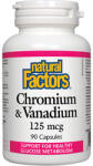 Natural Factors Chromium & Vanadium 125mcg. / 90 Caps