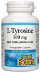 Natural Factors L-Tyrosine 500mg. 60 Vcaps