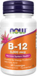 NOW Vitamin B-12 5000 mcg with Folic Acid / 60 Lozenges