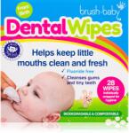 Brush Baby DentalWipes kendők a fogakra gyermekeknek 28 db