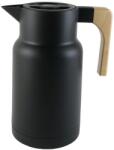 Excellent Houseware Termosz bögre, Kiváló Háztartási cikk, műanyag/fa, 1 l, fekete (KO-YN1700440N)