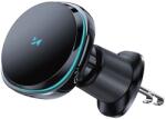 Wozinsky WCT5-Q6S2Y Car Holder with Qi/MagSafe 15W Inductive Charger for Ventilation Grill with Fan - Black