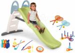 Smoby Set tobogan cu dublu val ași set sportiv Toboggan Life Smoby lungimea suprafeței de alunecare 200 cm cu apă set sportiv (SM820405-19)