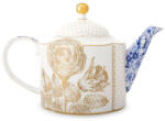 Pip Studio Royal White Virágmintás Porcelán Teáskanna - 900 ml