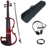  Csendes elektromos hegedű 4/4, tömör cseresznyefa