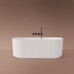 Oltens Hamnes fal mellé szerelhető fűrdőkád 160x75 cm négyszögletes fehér 12025000 (12025000)