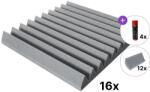 Mega Acoustic PA-PMK-4 50x50 Room SET Gri deschis Panou absorbant din spumă (<![CDATA[PA-PMK4-LG-5050-ROOM-SET]]>)