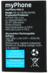 myPhone BS-41 Gyári Myphone akkumulátor (BS-41)