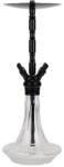 WD Hookah Diamond Black Clear Glass