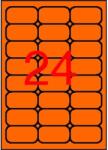 APLI Etikett, 64x33, 9 mm, színes, kerekített sarkú, APLI, neon narancs, 480 etikett/csomag (02871) - nyomtassingyen