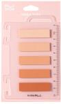 Deli Index autoadeziv plastic 44x12 mm, 5 culori + rigla, roz, DELI NUSIGN (DLENS356-PK)