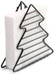 Ambiente Fenyőfa alakú karácsonyi szalvétatartó - fém 17x4x14 cm (VR-19402450)