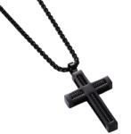 HARAHU Colier TW-34106 Cross - Negru KP34106