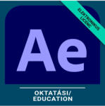 Adobe After Effects for teams - Oktatási, Többnyelvű, Új előfizetés, 12 hónap (30001857CB01A12)