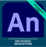 Adobe Animate / Flash Professional for teams - Oktatási, Többnyelvű, Új előfizetés, 12 hónap (30001948CB01A12)