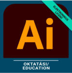 Adobe Illustrator for teams - Oktatási, Többnyelvű, Új előfizetés, 12 hónap (30002004CB01A12)