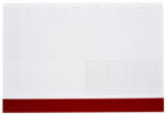 Realsystem Asztali könyöklő fehér lapokkal bordó műbőrcsíkkal 570 x 390 mm Realsystem 2026/2027 (7141-09) - iroszer24