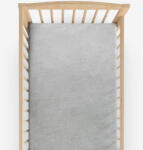 Goldea nem áteresztő frottír lepedő kiságyba - világosszürke 70 x 140 cm