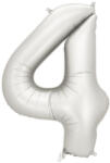  4'' számú fóliás léggömb, 86 cm, ezüst (FB1S-4-018)