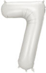  7'' számú fólia lufi, 86 cm, ezüst (FB1S-7-018)