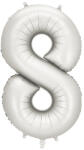  8'' számú fóliás léggömb, 86 cm, ezüst (FB1S-8-018)