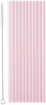  Műanyag szívószálak, 23 cm, rózsaszín (1 pkt / 12 db. ) (SPL1-081)