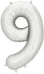  9'' számú fólia lufi, 86 cm, ezüst (FB1S-9-018)