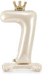 7'' számú álló fólia lufi, 84 cm, világos krém (FB126S-7-079J)