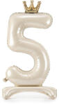  5'' számú álló fólia lufi, 84 cm, világos krém (FB126S-5-079J)