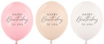  Lufi 30 cm, Boldog születésnapot, rózsaszín mix (1 db / 50 db) (SB14P-341-081)