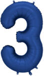  3-as' számú fólia léggömb, 86 cm, sötétkék (FB1S-3-074)