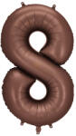  8'' számú fólia lufi, 86 cm, mokka (FB1S-8-494)