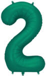  2'' számú fóliás léggömb, 86 cm, üveg zöld (FB1S-2-012B)
