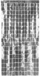  Partyfüggöny Négyzet, ezüst, 100x200cm (CRT5M-018)