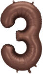  3'' számú fólia lufi, 86 cm, mokka (FB1S-3-494)