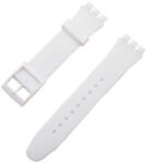  Curea silicon tip Swatch 12 mm albă -58618