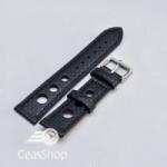  Curea piele GRAND PRIX fibra carbon neagra CN 18mm - 38217 - ceas-shop - 75,00 RON